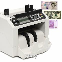 100PCS 110V Bill Counter Cash Money Currency Counting Magnetic Detector Machine