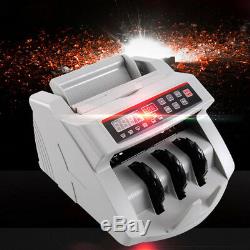 110V-220VCash Bill Counter Money Currency Counting Bank Machine Counterfeit