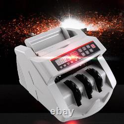110V Cash Bill Counter Money Currency Counting Bank Machine Counterfeit