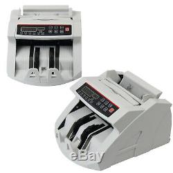 110V Money Bill Currency Counter Counting Machine UV/MG Counterfeit Detector
