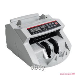 110V Money Bill Currency Counter Counting Machine With UV Counterfeit Detector