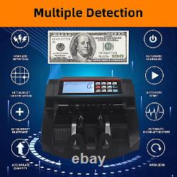 2100D Business Money Counter Machine UV/MG/IR/DD/MT Multi-Currencies Counterfeit