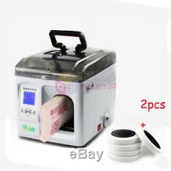 220V Money Bundle Machine Currency Strapping Tool Bank Cash Packer Package