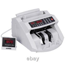 2PC Money Counter Bill Cash Currency Counting Machine UV MG Counterfeit Detector