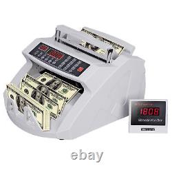2x Bill Money Counter Worldwide Currency Cash Counting Machine UV MG Counterfeit