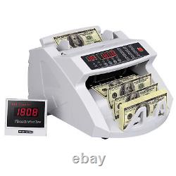 2x Money Bill Counter Machine Cash Counting Counterfeit Detector Currency Checke