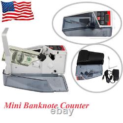 600 bills/min Mini Banknote Counter Currency Counting Machine Battery Powered