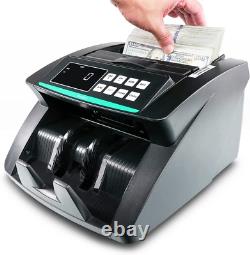 Accurate UV Counterfeit Detection Currency Bills Sorter Money Counter Machine