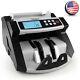 Aibecy Digital Currency Counter Cash Money Value Counterfeit Detector Lcd Uv &mg