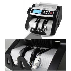 Aibecy Digital Currency Counter Cash Money Value Counterfeit Detector LCD UV &MG