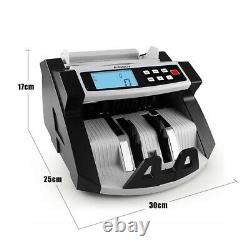 Aibecy Digital Currency Counter Cash Money Value Counterfeit Detector UV&MG