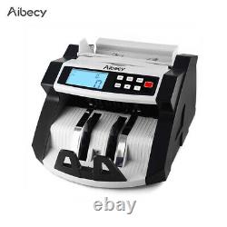 Aibecy Digital Currency Counter Cash Money Value Counterfeit Detector UV&MG