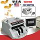 Auto Bill Money Counter Machine Currency Cash Counting Counterfeit Detector Fda