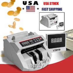 Auto Bill Money Counter Machine Currency Cash Counting UV Counterfeit Detector