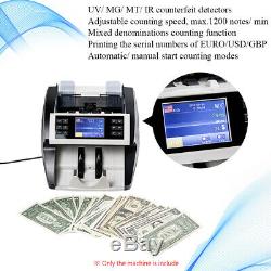 Auto Currency Counter Count Detector Money Fast Banknote Bill Cash Machine I5B7