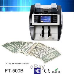Auto Currency Counter Count Detector Money Fast Banknote Bill Cash Machine I5B7