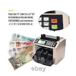 Auto Multi-Currency Cash Banknote Money Bill Counter Counting Machine MG O1Q0