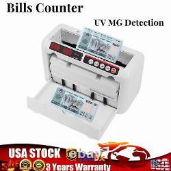 Automatic Cash Currency Money Counter Machine Counterfeit Bill Detector UV MG