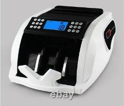 Automatic Money Bill Currency Counter UV MG IR LCD Counterfeit Detector Counting