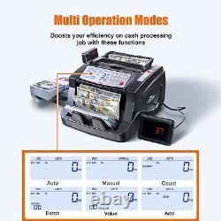 BRAND NEW TOPSHAK Currency Counter Machine 3-Screen Display, Detection