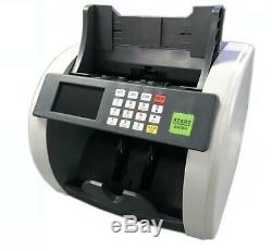 Bank Grade Mixed Denomination Bill Counter Cash Currency Machine, SEE VIDEO