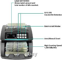 Bank Note Banknote Money Currency Counter Automatic Pound Cash 3Year Warranty