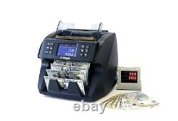 Bill Counter Machine Dual CIS Sensor Mixed Denomination Black- Carnation, Royal