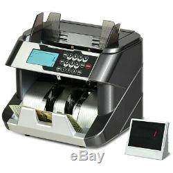 Bill Counter Money Cash Banknote Machine Count Currency UV/MG/IR/DD Counterfeit