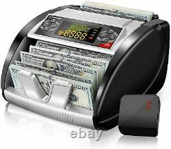 Bill Money Counter Machine Currency Cash Count Counting Counterfeit Detector US