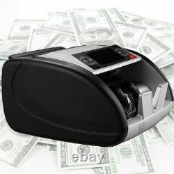Bill Money Counter Machine Currency Cash Count Counting Counterfeit Detector US