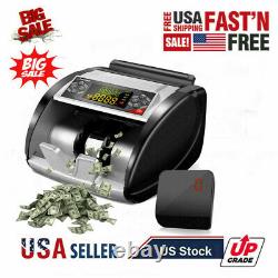 Bill Money Counter Machine Currency Cash Count Counting Counterfeit Detector pui