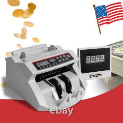 Bill Money Counter Machine Currency Cash Counting Counterfeit Detector + Display