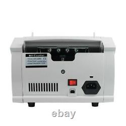 Bill Money Currency Counter Cash Counting Machine Counterfeit Detector UV MG