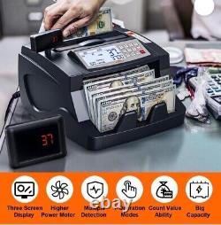 Brand New Money Counter 3 Screen Display, Multi-Currency Detection