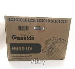 CASSIDA 6600UV Currency Counter with UV Counterfeit Detection
