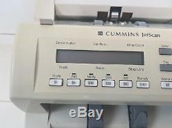 CUMMINS JETSCAN MODEL 4062 CURRENCY CASH BILL MONEY COUNTER Powers On And Spins