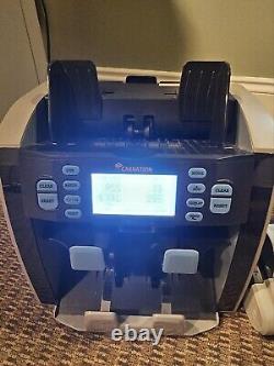 Carnation CR1500 Currency Discriminator/ Sorter WITH PRINTER. MONEY COUNTER