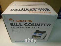 Carnation CR2 Bank Grade Currency Counter Triple Counterfeit Detection UV MG IR
