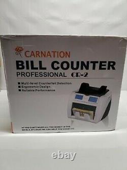 Carnation CR2 Currency Counter with Triple Counterfeit Detection UV MG IR