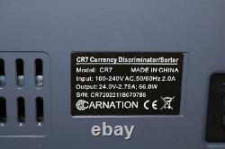 Carnation Professional CR7 Currency Discriminator/ Sorter, OPEN BOX