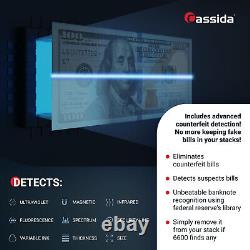 Cassida 6600 UV/MG Bill Currency Counter with Magnetic Ink Ultraviolet Detection