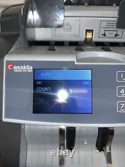Cassida 6600 UV/MG Business Grade Digital Currency Counter READ DESCRIPTION