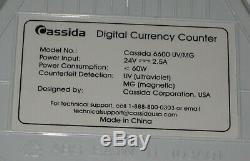 Cassida 6600 UV/MG Counterfeit Detection Business Grade Currency Counter GWC