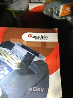 Cassida 6600 UV/MG Counterfeit Detection Currency Counter + Adds Up the Totals