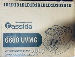 Cassida Money Counter Automatic Bill Currency Machine 6600 UV MG Tested