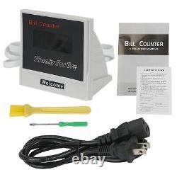 Commercial Bill Counter Money Machine Counterfeit Currency Cash Count Detector