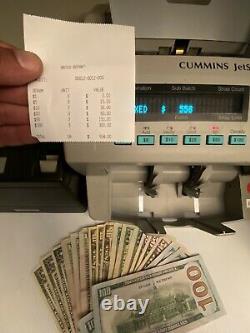 Cummins Allison JetScan Currency Counter 4062 + PRINTER Refurbished