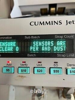 Cummins Allison JetScan currency counter model 4068- errors see photos