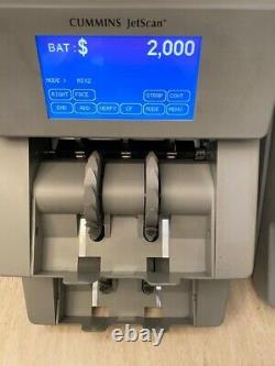 Cummins JetScan 2-Pocket Currency Counter Model 4098 Refurbished