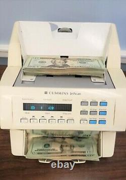 Cummins JetScan 4062 Currency Counter Model 4062 406-9902-00 With Bill Hopper